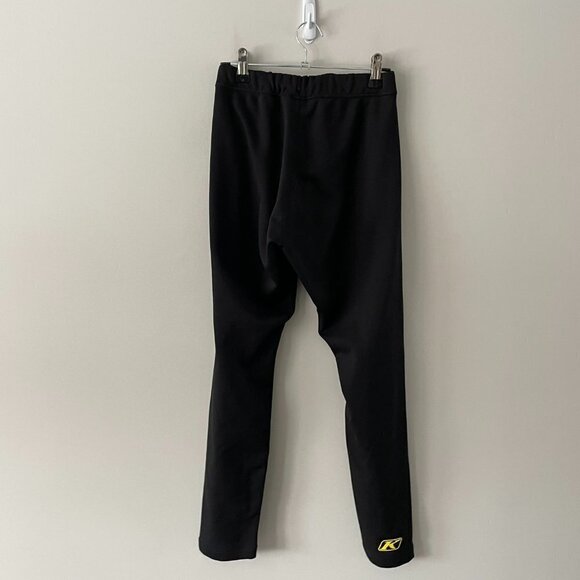 Klim Elastic Waist With Drawcord High Rise Casual Straight Leg Pants Black XS - Picture 3 of 7